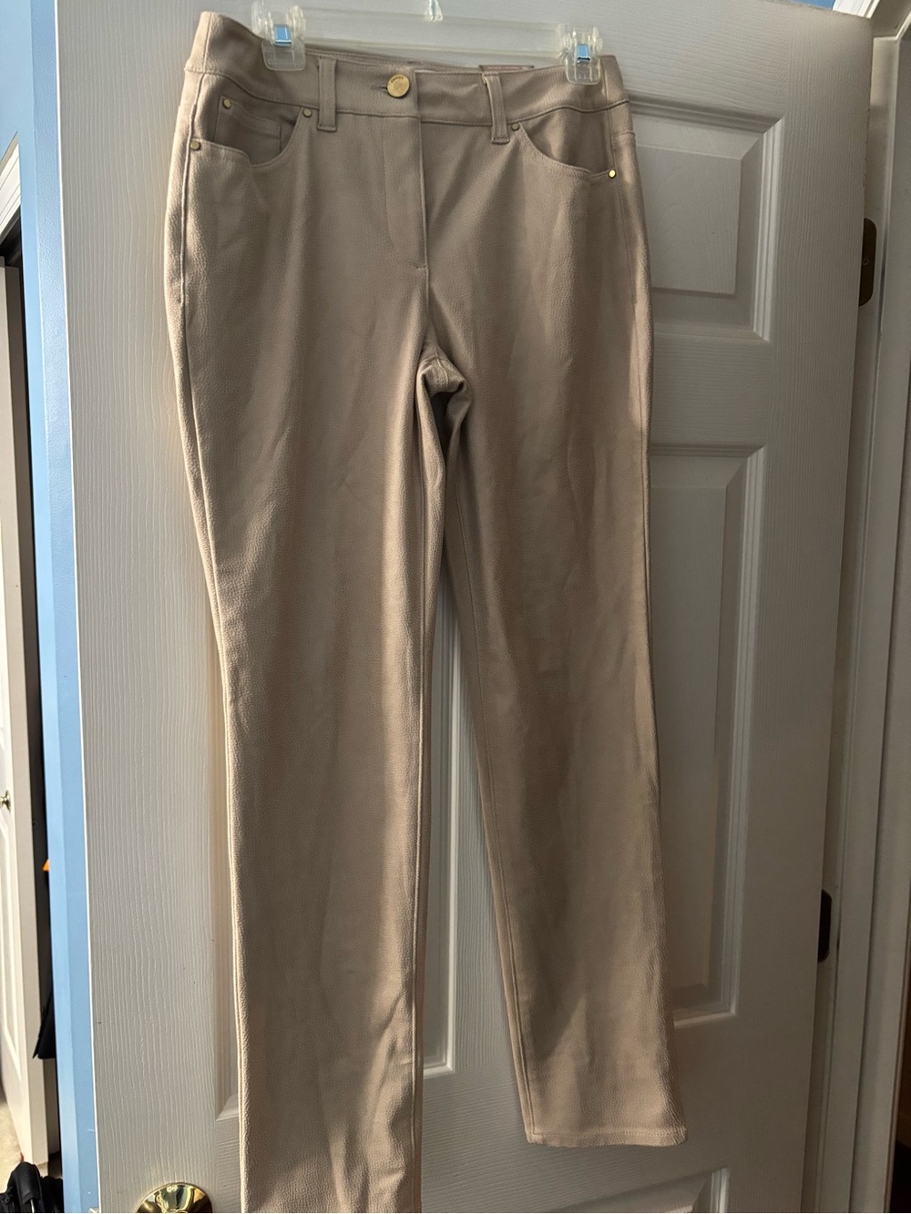 Chicos UltimateFit Faux Suede Regular Slim Leg Pants Size 00 2/XS